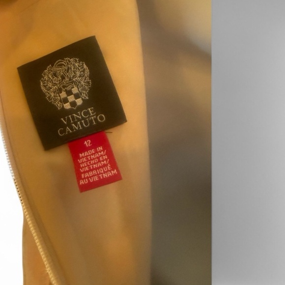 Vince Camuto Metallic Brocade Fit & Flare Dress – Size 12 Holiday Party Dress - Picture 3 of 16